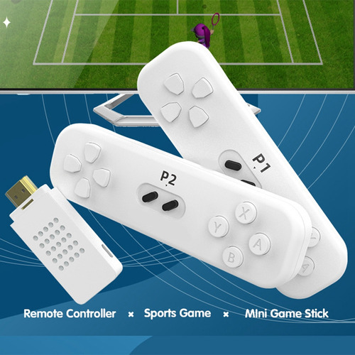 Game Stick Retro Con Mando Inalámbrico De 2,4 G 4k Classi [u