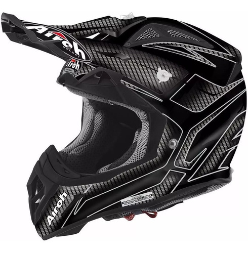 Casco Motocross Enduro Airoh Aviator 2.2 Ripple Negro