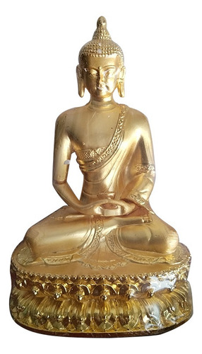 14cm Meditación Buda Shakyamuni Estatua Escultura Aleación