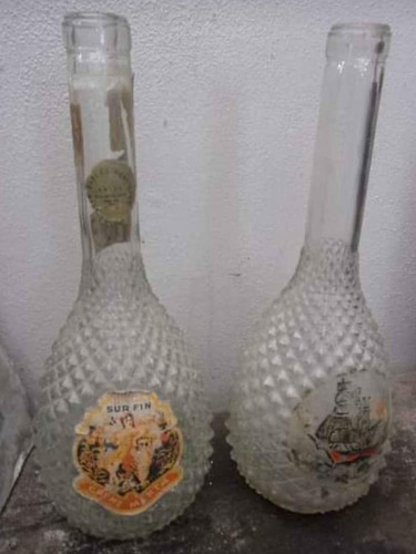  Botellas Botelloncitos Antiguos De Licor (maldonado) Envío