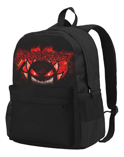 Angry Geometry Dash Mochila Escolar Para Niños Carto