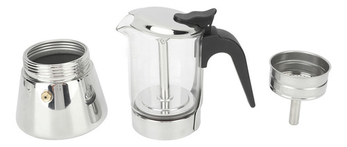 Cafetera Cubana Moka Pot Visible Body Greca Stainless