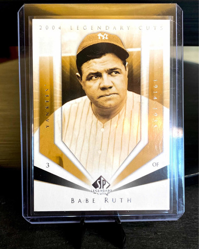Babe Ruth Tarjeta Upper Deck Yankees 2004 Silver Foil