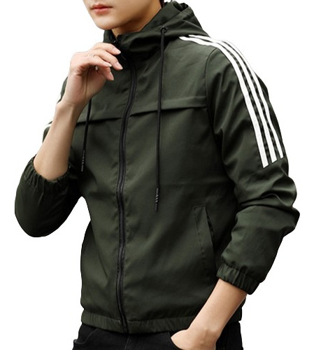 Campera Hombre Liviana Deportiva Nylon Fashion Bomber