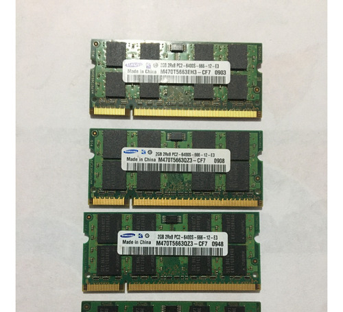 Memorias Ddr2  2gb De Notebook 6400 800 Mhz Y 5300 667 Mhz