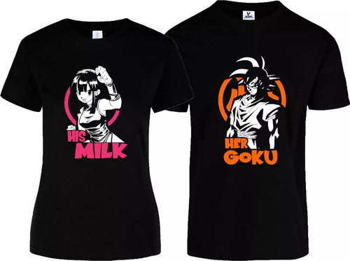 Playeras Dragon B Novios Duo Gok Mil Pareja Enamorados Anime