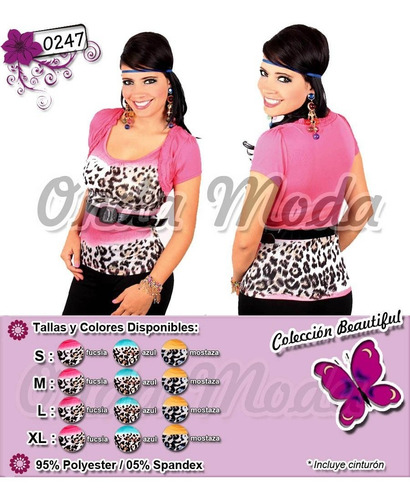 Imagen 1 de 6 de Blusas Importadas Ultima Moda Damas Casuales Dcto Mayor