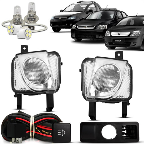 Kit Farol Milha Corsa Montana 2003 2005 2006 07 08 09 10 11