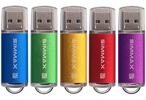 Pendrive Usb 16gb 5 Pack Con Led Indicador