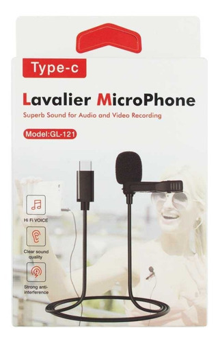 Imagen 4 de 8 de Micrófono Corbatero Lavalier Pc Celular Usb Tipo C 121
