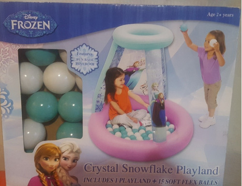 Inflable Pelotas Frozen Disney Crystal Snowflake Playland