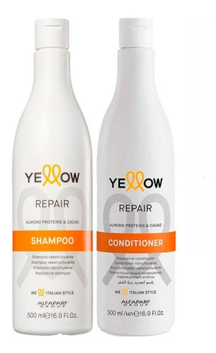 Shampo + Acondicionador Yellow Repair 500ml Reestructurante