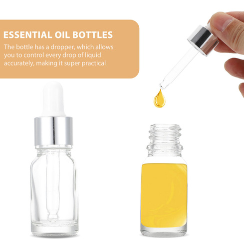 Botellas De Almacenamiento De Aceites Esenciales De 10 Pieza