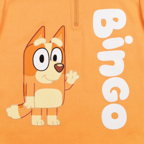 Sudadera Con Capucha Y Media Cremallera Bluey Bingo Para Niñ