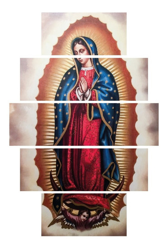 Cuadro Decorativo Virgen De Guadalupe 100 Cm X 70 Cm 5 Pz