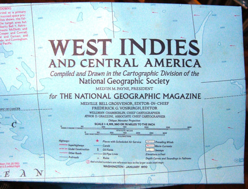 Mapa National Geographic West Indies Africa Gorilas Caribe 