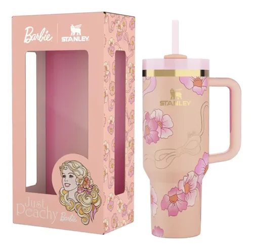 Stanley Quencher Garrafa Térmica 1.18l Barbie Peaches Cor Rosa