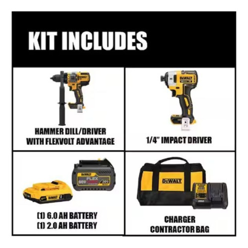 Combo Dewalt Xr Max Flexvolt 20v Brushless Inhalambrico