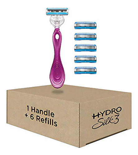 Schick Hydro Silk 3 Maquinillas De Afeitar Para Mujer Con 6