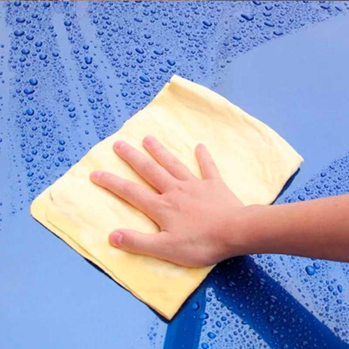 Imagen 4 de 9 de Paño Sintetico Gamuza Chamoi Extra Absorvente Auto Hogar