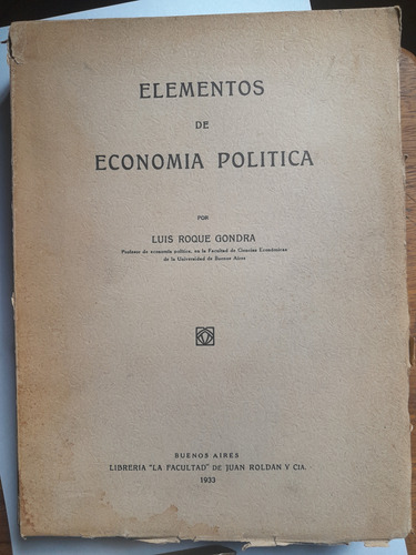 Elementos De Economia Politica - Luis Roque Gondra D7