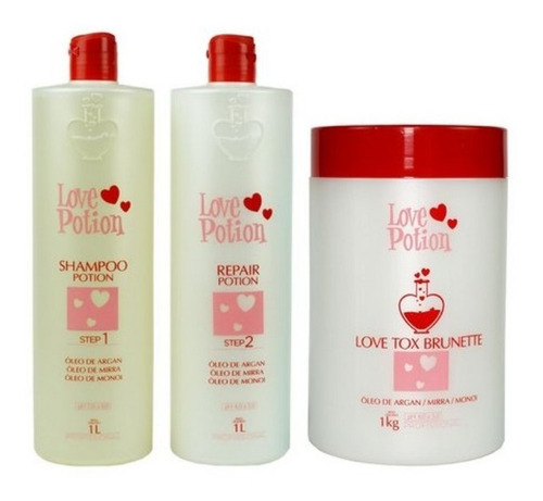  Progressiva Argan+ Btox Brunette  Love Potion(3 X 1000)