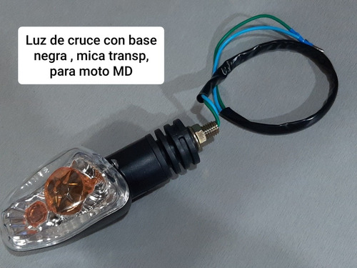 Faro Cruce Md Águila, Base Negra,  Mica Transparente 