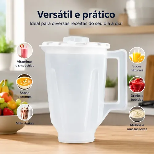 Copo Liquidificador Walita Nks Sield Comum Plastico Branco