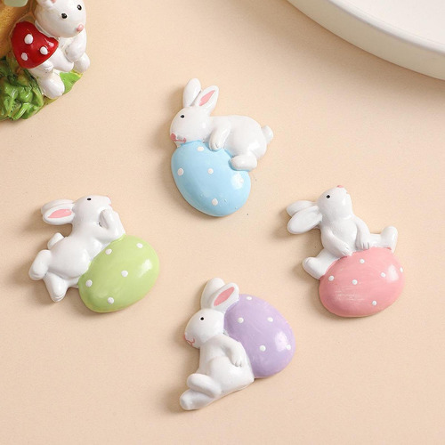 4pcs Pegatizas De Refrigerador En Forma De Con Huevo