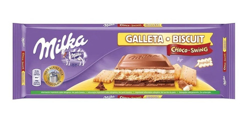 Chocolate Milka Choco Swing Max 300g Biscuit Import Alemania