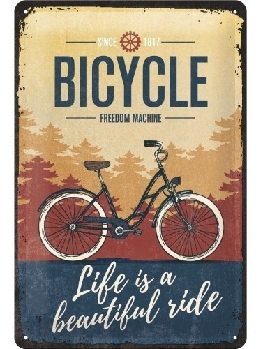 Cartel Nostalgic-art® Bicycle Beautiful Ride