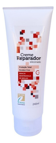 Creme Reparador Siliconado Para Cabelos Nutriflora 240ml