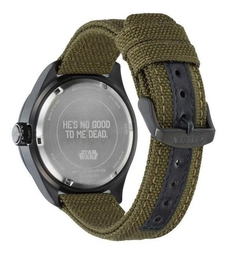 Reloj Citizen 61411 Bu2058-00w Eco-drive Hombre Star Wars Color de la correa Café Color del bisel Cafe Color del fondo Negro