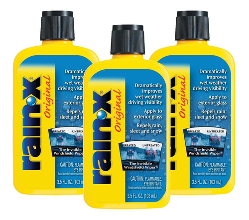 Tratamiento Anti Lluvia Rain X 800002245 103 Ml - 3 Pack