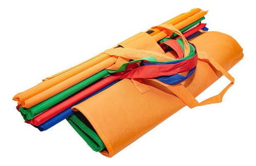 Set Kit 4 Bolsas De Colores Para Carrito Super Ecológico