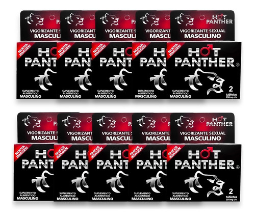 Potenciador Hot Panther 20 Tab Pack Vigo-rizante Hombre Natu