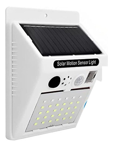 Set X 2 Alarma Sensor De Movimiento Luz Led Solar Exterior
