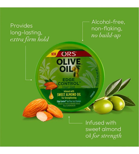 Ors Olive Oil Gel Control Cabello Super Firme Rizado Trenza