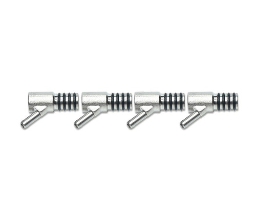 Kit 4 Adaptadores De Bico Rampa Flauta Rail Gnv 4 Orings 6mm