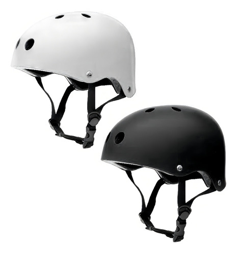 Casco Profesional Ajustable Kuest Urban Roller Skate Patines Color Negro Talle S