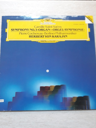 Saint Saens - Symphony No 3 Karajan Lp Vinilo Import / Kktus