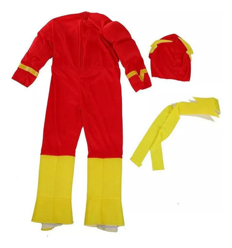1 Disfraz Mono De Superhéroe De The Flash Para Niños