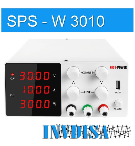 Sps-w3010 Fuente De Poder Variable 0-30v 10aamp - Nuevo