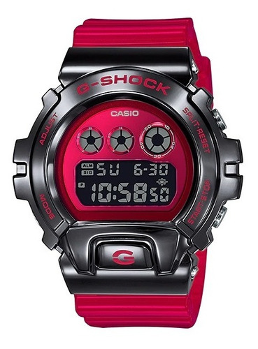 Reloj Casio G Shock Gm-6900b-4 Original Lcal Barrio Belgrano Color de la malla Rojo Color del bisel Negro Color del fondo Rojo