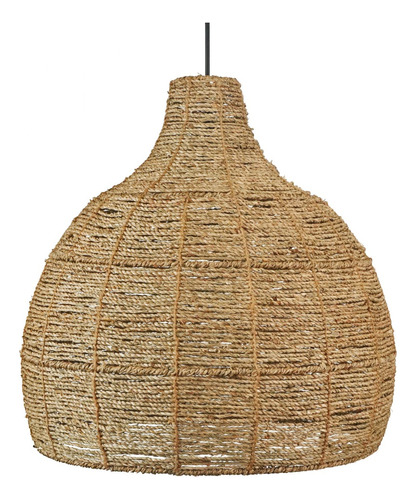 Colgante Pantalla Seagrass 40x40 Trama Cerrada Lampara-techo