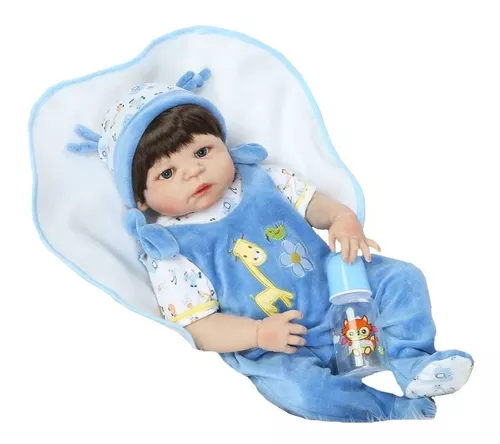 Bebê Reborn Menino De Silicone Moreno