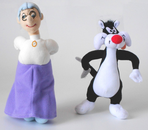 Abuela Y Silvestre El Gato De Los Looney Tunes 24 Cm