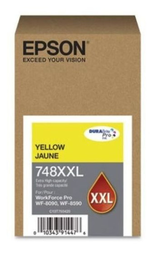 Cartucho De Tinta Epson 748xxl Amarillo