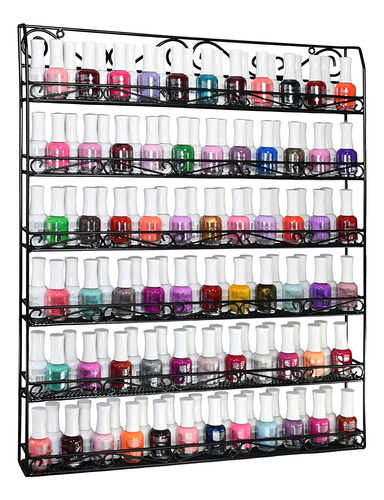 Estantes Para Esmaltes De Uñas De Metal De 6 Niveles