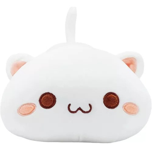 Peluche Suave Almohada Gatito Suavecito Kawaii 35 Cm